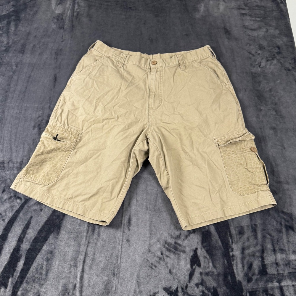 Nike Cargo Shorts Mens 38 Khaki Tan Nike Air Safari Print Canvas Outdoor